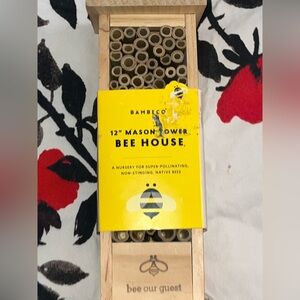 Bambeco 12” Wood Mason Tower Bee House NEW NWT